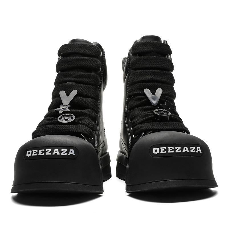 3585 niche high-top board shoes original design couple shoes black functional wind Martin boots Guochao bread shoes