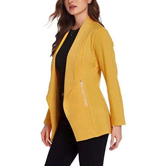 polyester blazer for womens