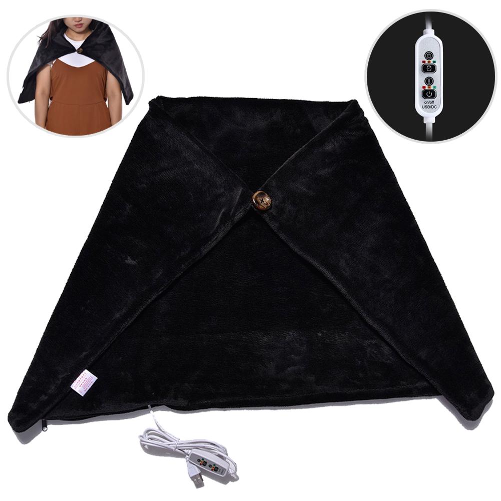 Buy USB Heated Shawl Electric Heating Shoulder Blanket for Office and