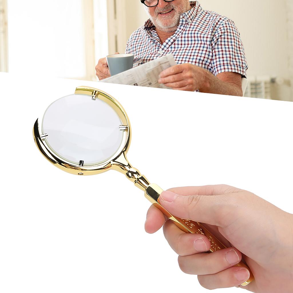 8-fache Lupe, tragbare Vergrößerungslupe, Handlupe, Leseschmuck für Senioren