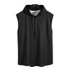Men's Sleeveless Hooded Tank Tops Summer Gym Bodybuilding Fitness Sport Workout Singlet Solid Color Sports Vest