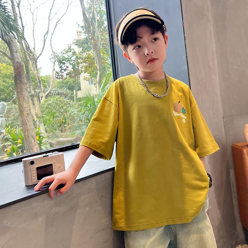 Children's Clothing, Boys' Short Sleeved T-shirt, Summer Clothing, 2026 New Item, Mid Size Children's Summer Half Sleeved Boys' Top, T