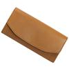 FE-3051 (Mocha) - Women's and Men's Long Wallet, Genuine Tochigi Leather, Large Capacity, Flap, Made In Japan