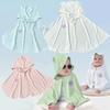 Light-sensing Color Change Baby Sun Protection Clothing Hooded Design Cooling Summer Jacket  Girls