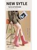 Women's Mid-Calf Waterproof Fashion Rain Boots - Non-slip, Wear-resistant, Solid Color Outdoor Water Shoes