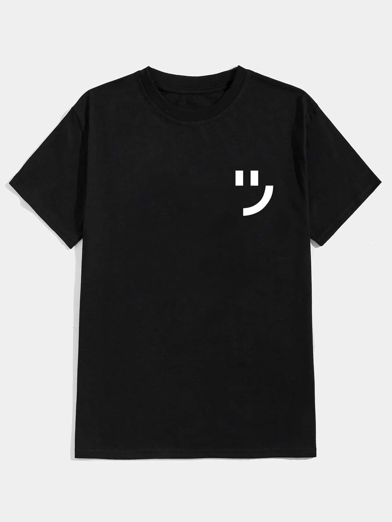 

Футболка со смайликом XXXXXL чёрный