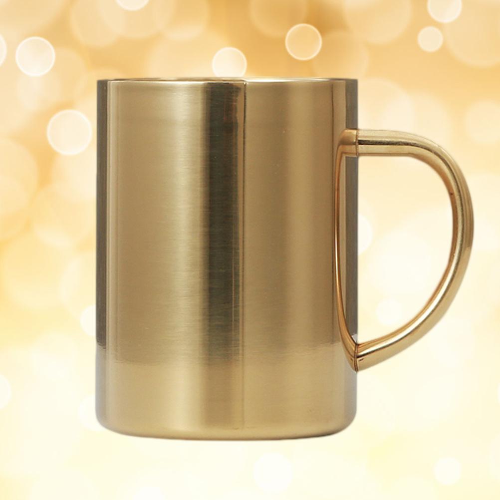 Insulated Stainless Steel Coffee Mug 304 Double Wall Thermal Cup for Home Office Travel Camping Tea Coffee Water Beverage
