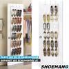 SHOEHANG Storage Hanging Shelf Organizer Shoe Holder Shelf Door 24 Compartments