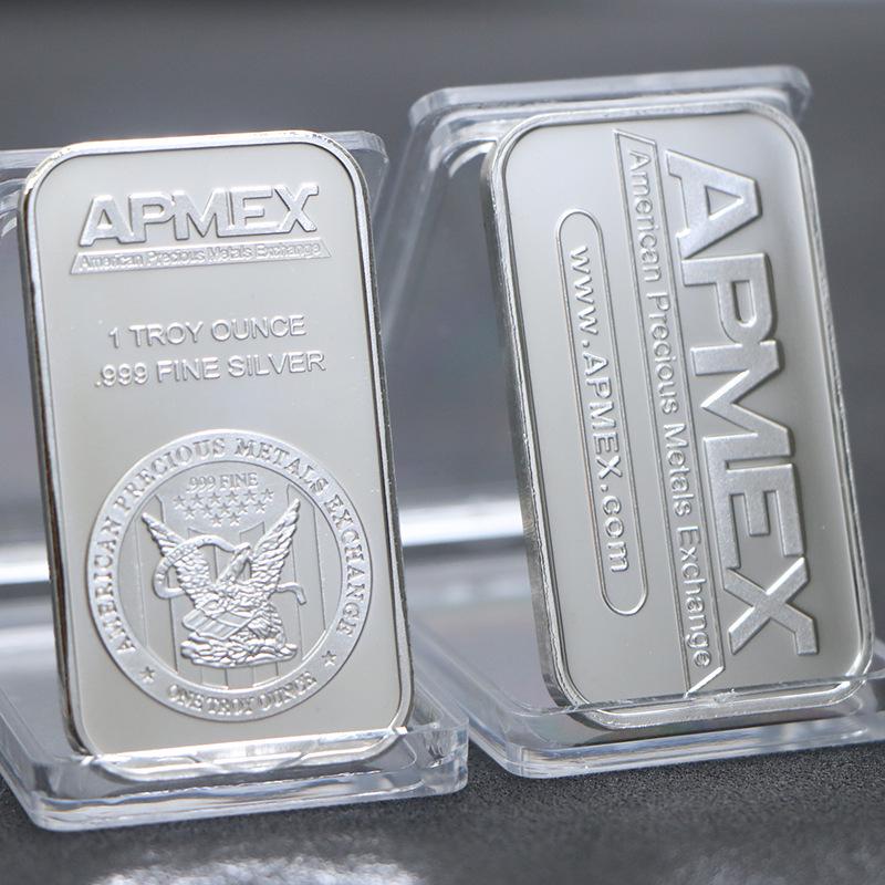 

European APM Silver Square Cross Commemorative Coin серебряный