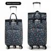 Telescopic Trolley Bag Supermarket Shopping Bag Folding Portable Lightweight Universal Wheel Travel Bag