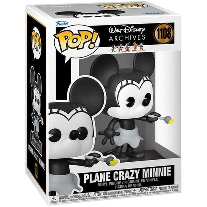 Figurine funko pop! disney: minnie mouse- plane crazy minnie(1928)
