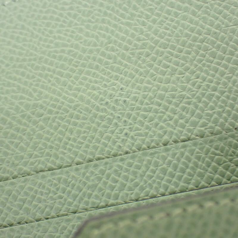 HERMES   Bifold Wallet green Epsom Women