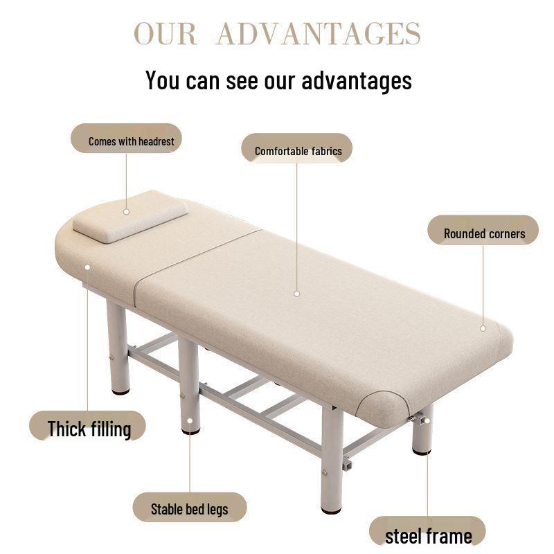 Folding Beauty Salon Massage & Therapy Bed with Hole for Tuina, Tattoo, Eyelash, Body Sculpting & Moxibustion