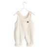 Shidayiya Baby Boys Girls Soft Corduroy Suspender Overalls Loose Retro Toddler Bib Pants Trousers with Pockets (100 (90-100cm Height), C01/White)