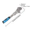 180 Degree Folding Manual Tool Adjustable Torque Wrench Household Maintenance 10 Inch Pulley Wrench 5 In 1 Ratchet Wrench