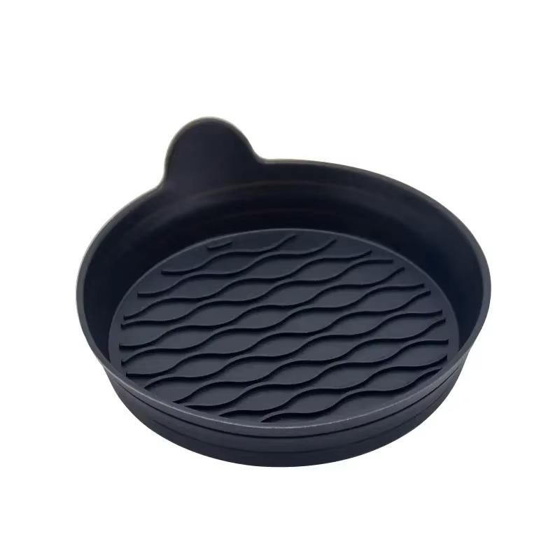2pcs Automotive Anti Slip Silicone Coasters, Waterproof and Leak Proof, Universal Interior Accessories for Automobiles