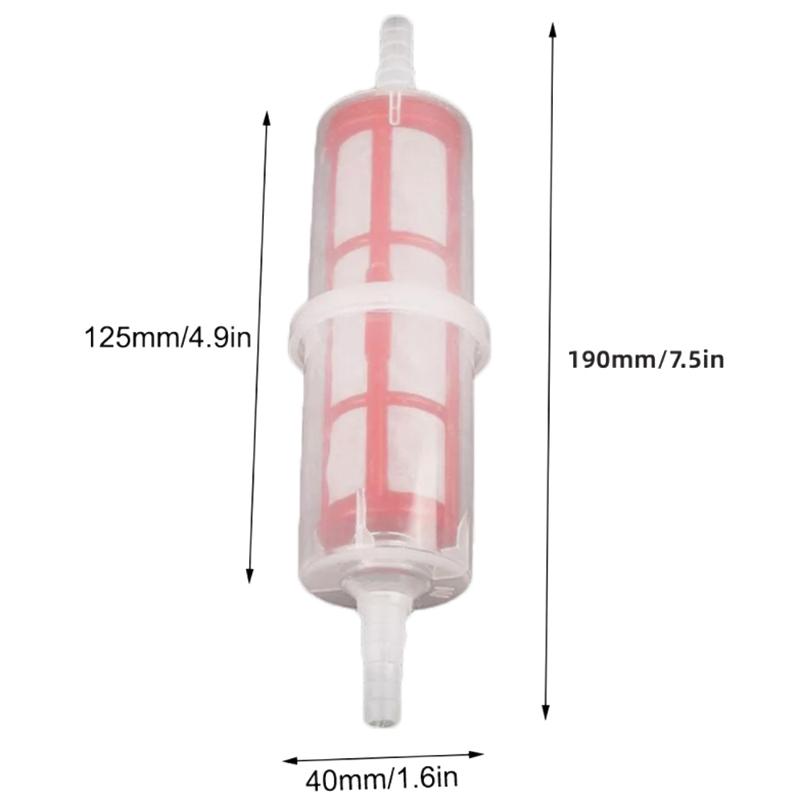 8mm 10mm Universal Large Plastic Car Accessories Inline Fuel Filter Automobiles Replacement Parts