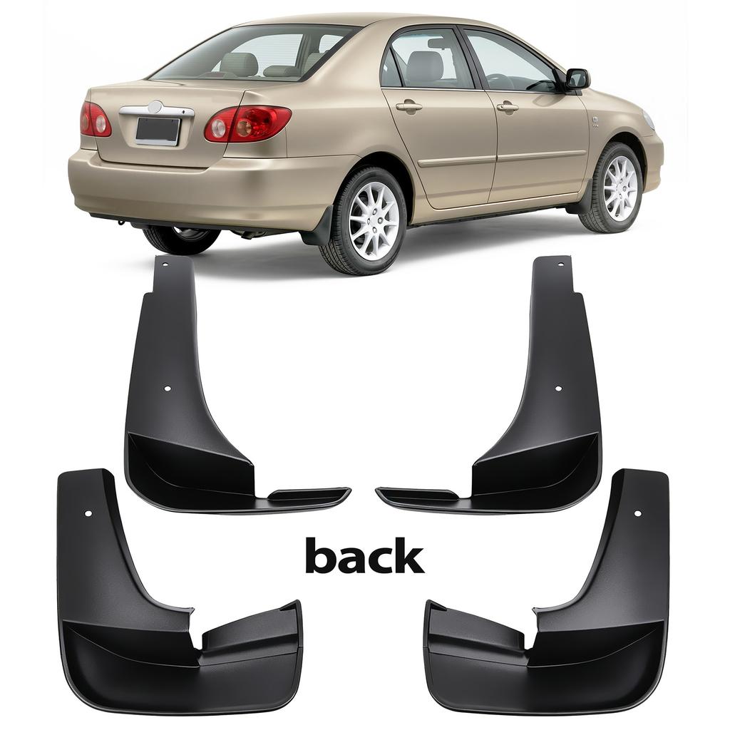 4x Schmutzfänger für Toyota Corolla Limousine Kombi E120 E130 2002 - 2008 Vorne Hinten Spritzschutz Auto Styling 2003 2004 2005 2006 2007
