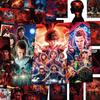 54 PCS Stranger Things Stickers,Stickers Movie Anime Stickers for Laptop Journal Skateboard Guitar Luggage