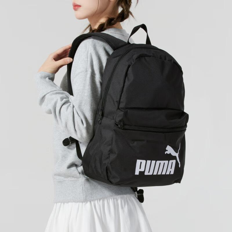 New PUMA Fabric Backpack Medium Size Unisex Black 091164-01
