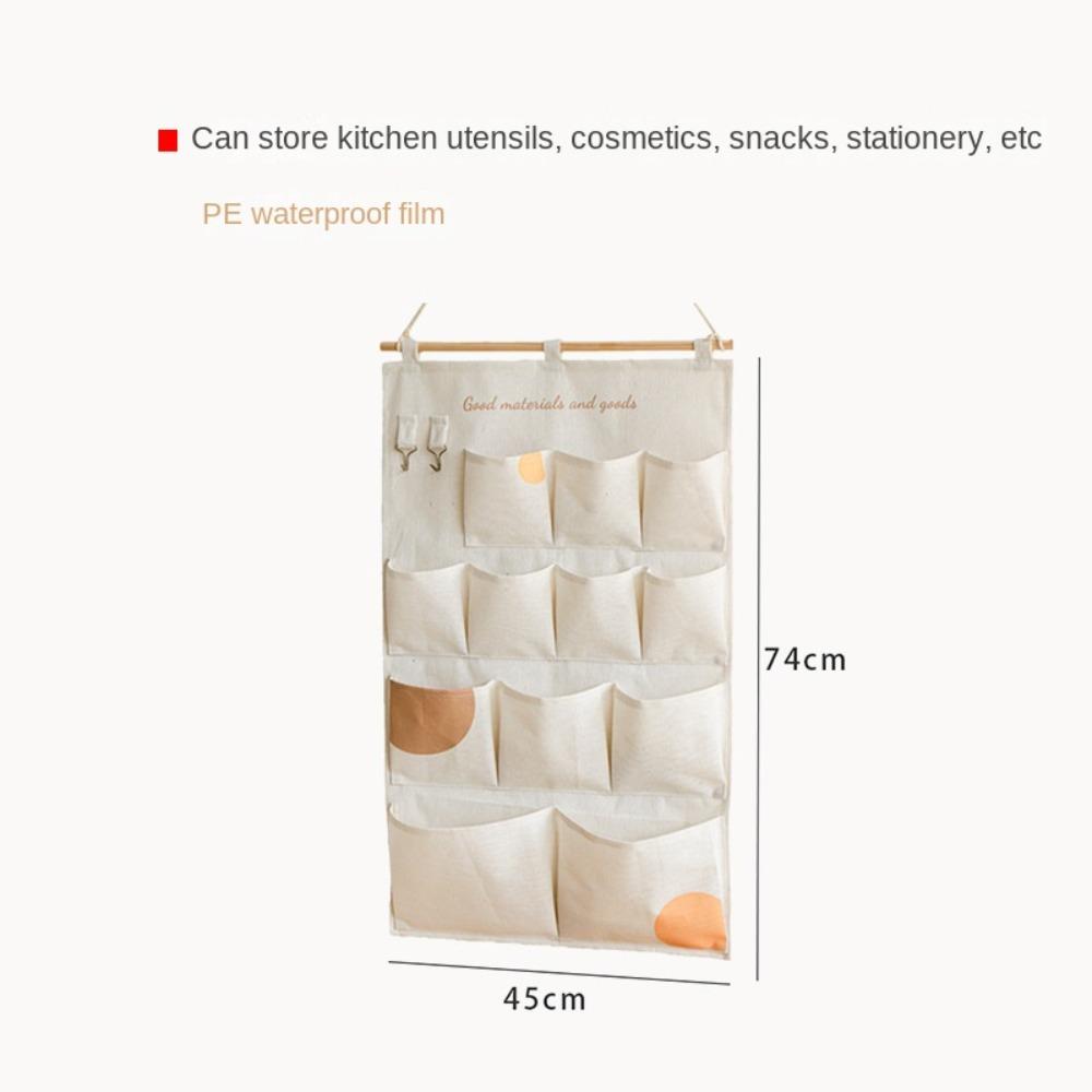 Multifunctional Wall Hanging Storage Bag 5/12 Pockets Sundries Organizer Door Tote Bags  Toy