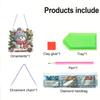 Xmas Theme 2D Flat DIY Special Shape Rhinestone Diamond Art Window Pendants Diamond Painting Set Wall Decor for Home & Windows
