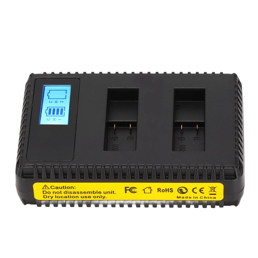 AHDBT‑801 Camera Battery Charger Multifunction Dual Slot Camera Battery Charging Station for Camera Battery