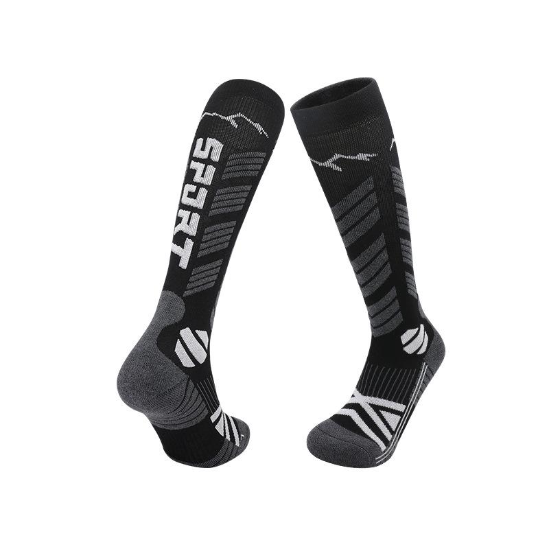 Merino Wool Ski Socks - Warm, Anti-Slip Snow Socks for Autumn and Winter Outdoor Sports