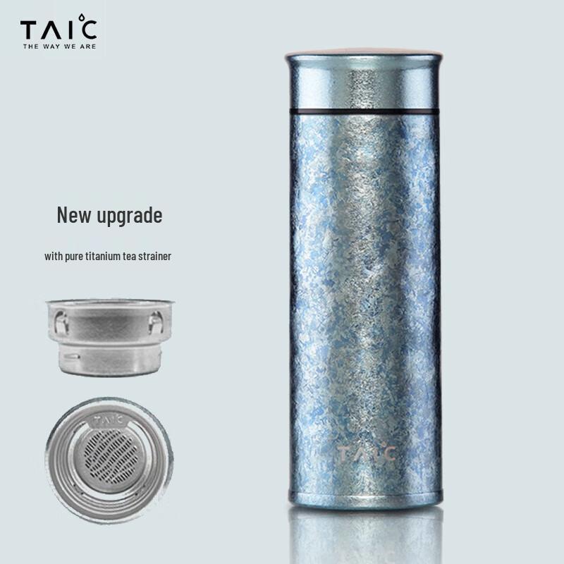 TAIC Pure Titanium Double-Layer Insulated Tea Filter Mug