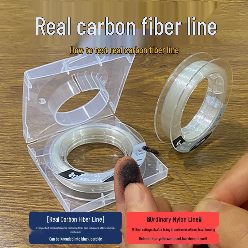 Carbon Sea Fishing Line Leader: Durable, Transparent Lure for Raft and Rock Fishing
