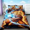 Cartoon Dragon Ball Duvet Cover Set Goku Bedding Set Soft And Comfortable For Children Bedroom Decor Queen King Size