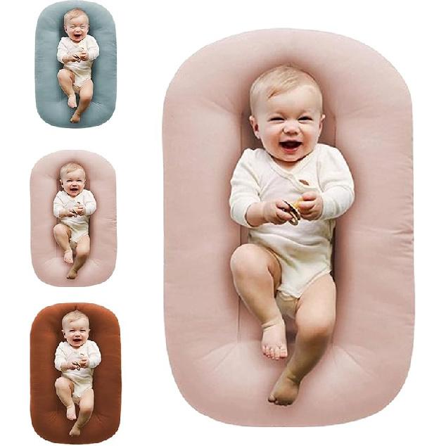 Baby Lounger,Baby Lounger Pillow,Baby Lounger Nest Cover for 0-12 Month (Mist Blue)