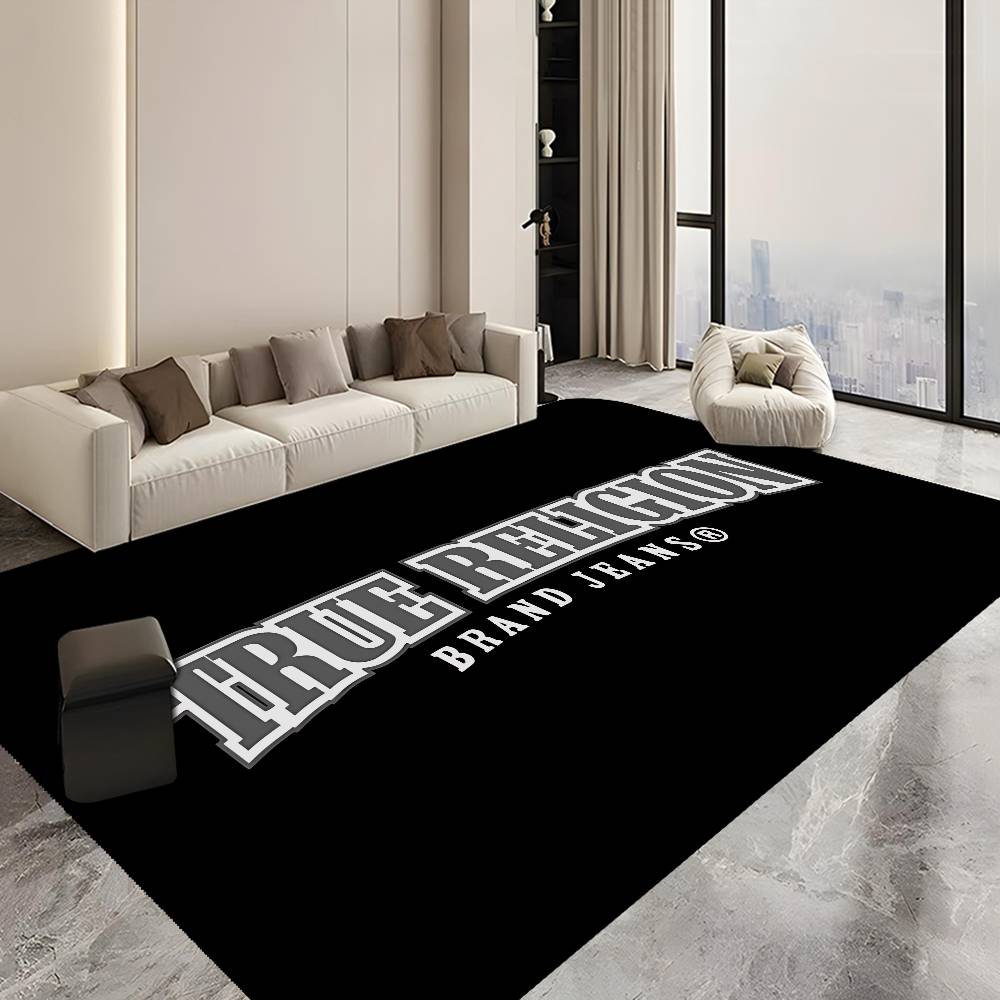 Denim T-True R-Religion Floor Mat Non-Slip Laundry Room Mat Laundry Decor Balcony Child Living Room Bedside Mats