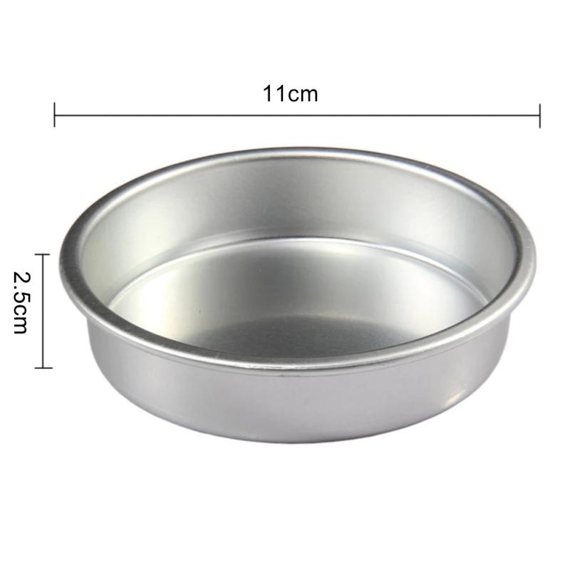 4 Inch Round Hamburger Desserts Cake Pan Alumin Cake Mold Non Stick Bottom Pudding Mold Bread Mold DIY Home Kitchen Baking Tools