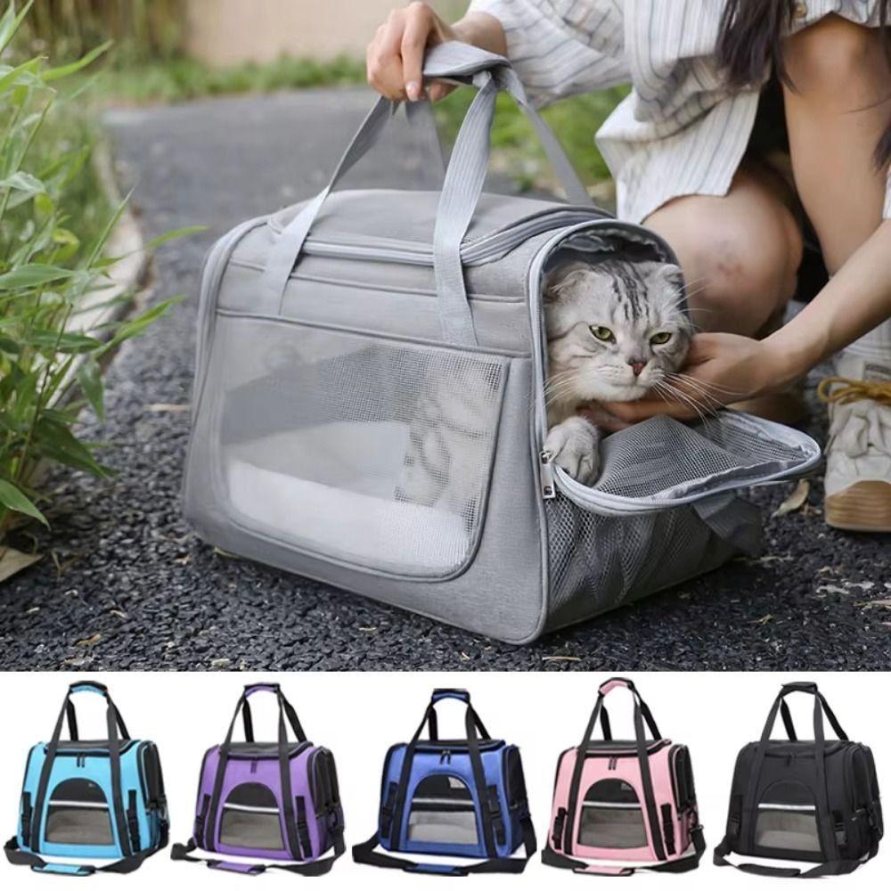 Portable Cat Bag Collapsible Dog Carrying Case Easy Storage Pet Carrier for Travel