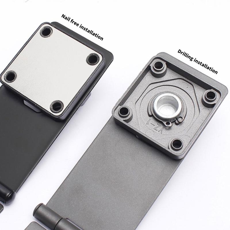 Security Slide Bolt with Build In Combination Lock 5inch Metal Hasp Multipurpose Door Lock for Cabinets & Small Door