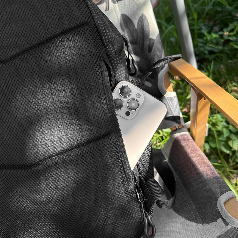 Outdoor Lightweight Travel Bag Unisex Sports Cycling Bag Solid Color Water-Repellent Backpack with Coin Purse