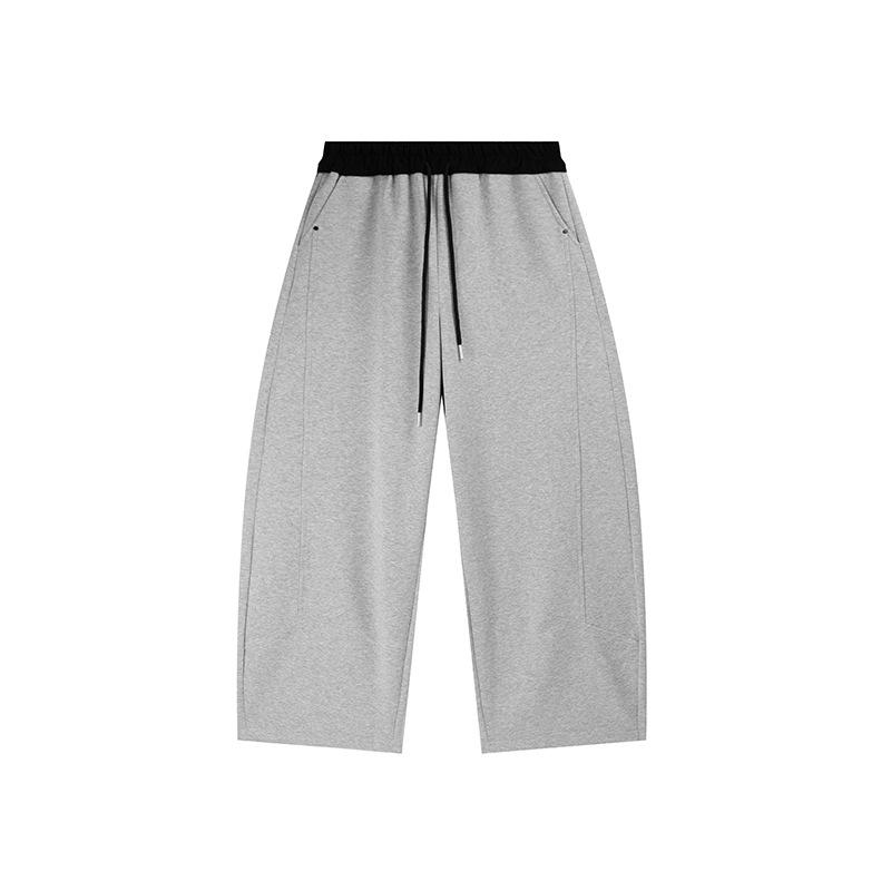 

Shuangtian Spring 2026 Plus Size Women s Color Block Elastic Waist Casual Pants 3XL світло-сірий колір