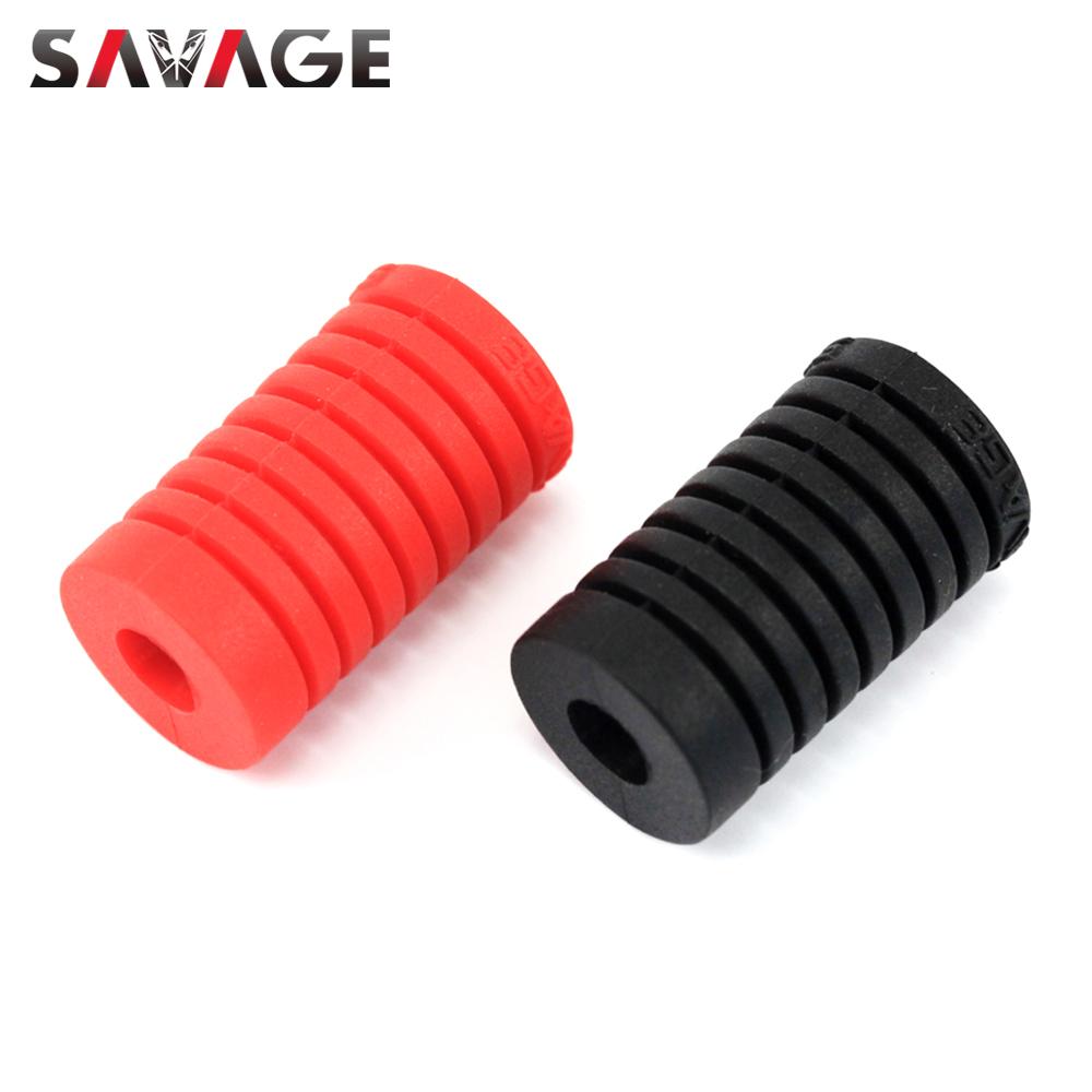 Universal Gear Shift Lever Foot Pad Pedal Toe Peg Cover For YAMAHA For HONDA For KAWASAKI Motorcycle Accessories Silica