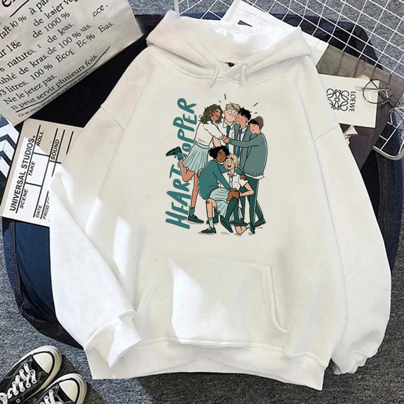 

New Heartstopper Hoodies Women s Nick and Charlie Romance Cartoon Rainbow Streetwear Fashion Sweatshirts Unisex Top Clothing 3XL
