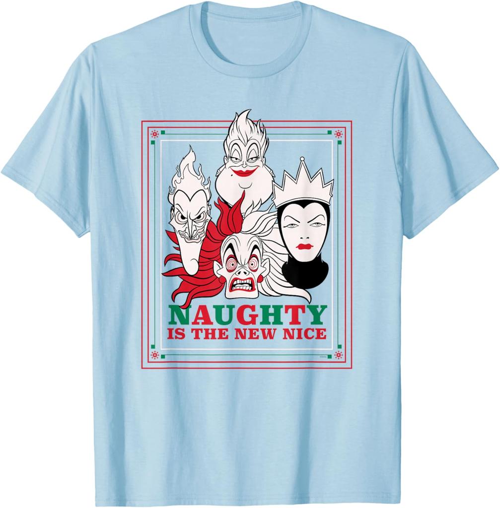 Villains Holiday Christmas Naughty Is The New Nice T-Shirt Unisex