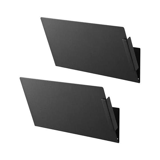 Yamazaki Jitsugyo Magnetic Vertical and Horizontal Connection Print Storage Rack Set of 2 Black Body: W32 x D8 x H16.2cm (per piece) Tower with