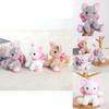 Animal Plush Cat Toy With Short Pile Plush For Backpack Accessory