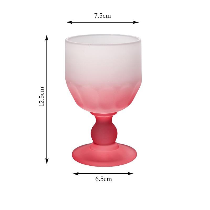 1PC Glass Cup Drinkware Medieval Goblet Premium Sense Retro Sparkling Fruit Wine Drinking Set Household Goods