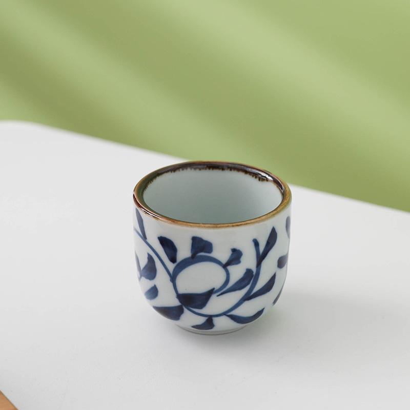 Japanese Sake Pot Kit Hand Painted Underglaze shochu Cup Set Retro Wine Ceramic Two Cups Barware For Gift Bar Sets Accessories