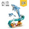 LEGO Creator 3-în-1 31385 Animale Marine : Delfinii Frumoși - Joc de Construcție 9 ani