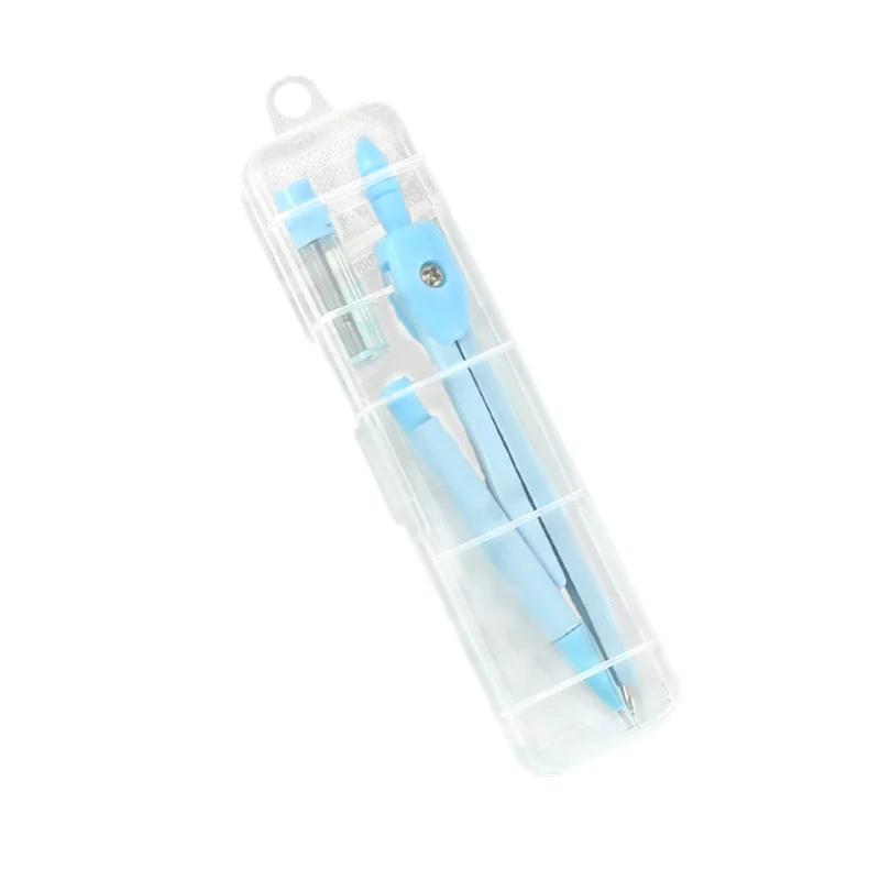 

Краткий практический профессиональный циркуль набор школьный офис черчение математика геометрия учебные инструменты подарочные призы для студентов синий