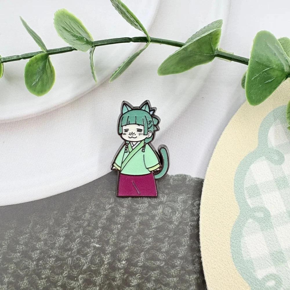 Módní smaltovaný odznak Maomao Anime postava Roztomilý výraz Klopový odznak Dárek pro fanoušky