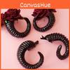 Beautiful Rose Devil Horn Hair Clips Set Adorned With Charming Floral Designs