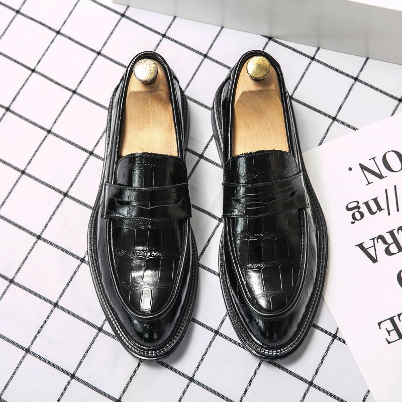 Fashion Business Formal  Leather Shoes Mens Fashion Casual Dress Shoes Classic Italian Formal Oxford Shoes for Men Elegantes Gents Shoes